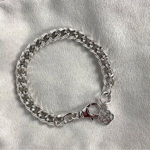 NEW Kendra Scott Vincent Chain Bracelet, silver, size S/M